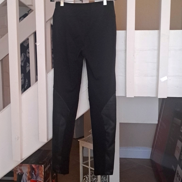 Anatomie Black Fleece Lined  Pull On  Legging, Faux Leather Panel & Zip ankle - Picture 6 of 12